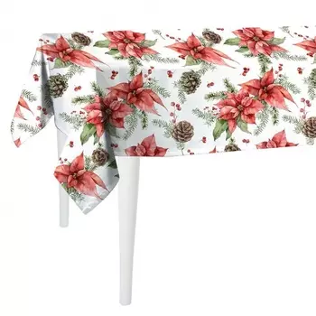 Скатерть 140 x 220 см Mike &amp; Co New York XMAS Poinsettia мультиколор