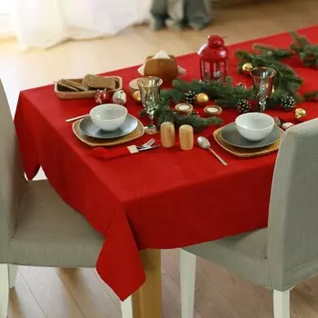 Скатерть 140 x 300 см Mike &amp; Co New York XMAS Noel красный