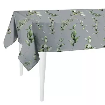 Скатерть 140 x 300 см Mike & Co New York Basic Eucalyptus пепельный