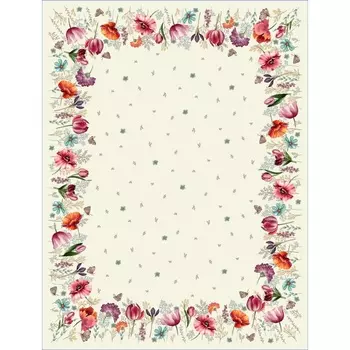 Скатерть гобеленовая 140 х 240 см Le Gobelin Майские первоцветы