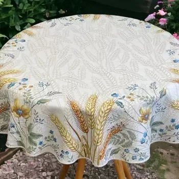 Скатерть круглая 140 см Le Gobelin Ржаное поле