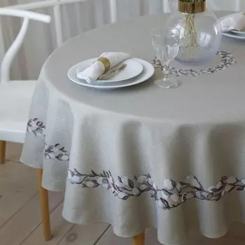Скатерть круглая 160 см Le Gobelin Верба