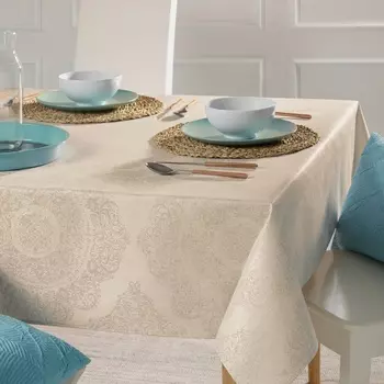 Скатерть круглая 180 см Atenas Nerea Natural