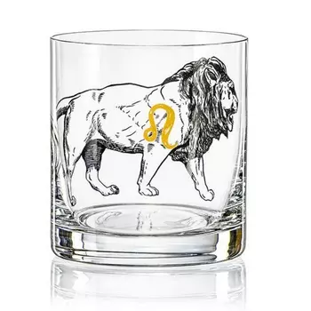 Стакан 280 мл Bohemia Crystal Гороскоп Лев