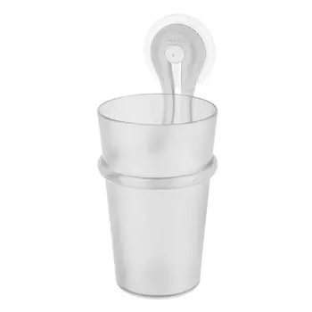Стакан для зубных щеток на присоске Koziol Loop прозрачный