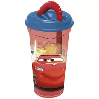 Стакан с соломинкой и крышкой