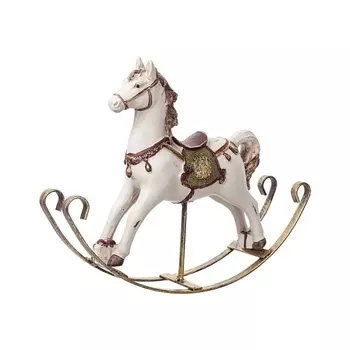 Статуэтка 21 см Азалия Лошадка белый