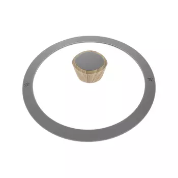 Стеклянная крышка 20 см с силиконовым ободом Nadoba Mineralica