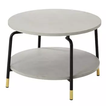 Столик 60 х 42 см Bergenson Bjorn Heidi чёрный-серый