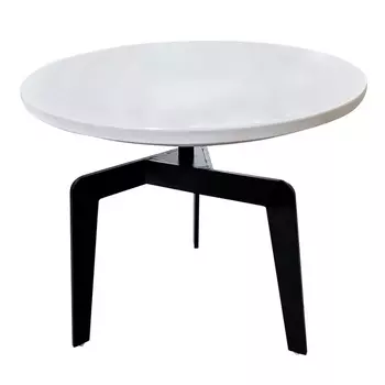 Столик чайный nilsen, D50 см, мрамор/черный