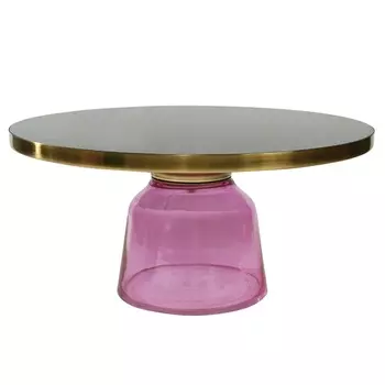 Столик кофейный odd, D75 см, черный/фиолетовый