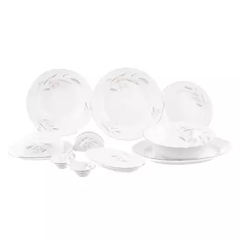 Столовый сервиз на 6 персон Thun Констанция серебряные колосья 25 предметов