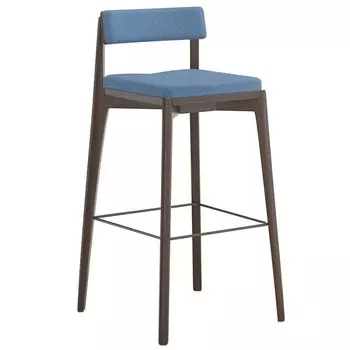 Стул барный Latitude Aska венге-тёмно-синий