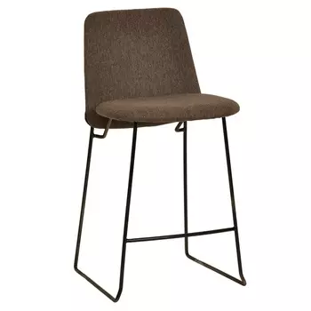 Стул барный Bergenson Bjorn Niels рогожка тёмно-коричневый