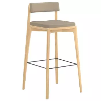 Стул барный рогожка Latitude Aska ясень-бежевый