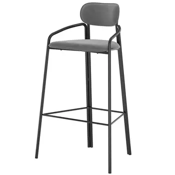 Стул барный Latitude Ror Round чёрный-серый