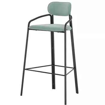 Стул барный Latitude Ror Round чёрный-бирюзовый