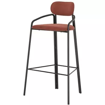 Стул барный Latitude Ror Round чёрный-тёмно-красный