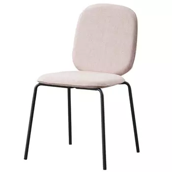 Стул Bergenson Bjorn Oswald бежево-розовая рогожка