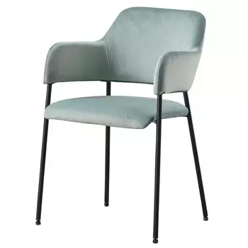 Стул Bergenson Bjorn Wendy серо-зелёный велюр