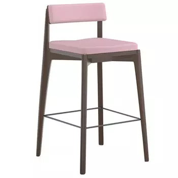 Стул полубарный рогожка Latitude Aska венге-розовый