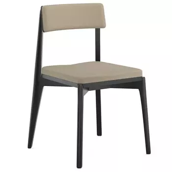 Стул рогожка Latitude Aska чёрный-бежевый