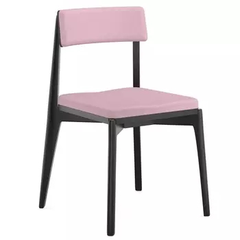 Стул рогожка Latitude Aska чёрный-розовый