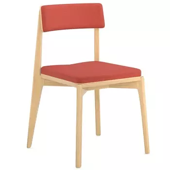 Стул рогожка Latitude Aska ясень-красный