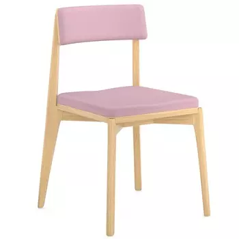 Стул рогожка Latitude Aska ясень-розовый