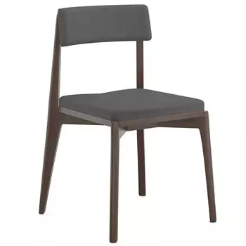 Стул рогожка Latitude Aska венге и тёмно-серый