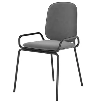 Стул Latitude Ror Double Frame велюр чёрный-серый