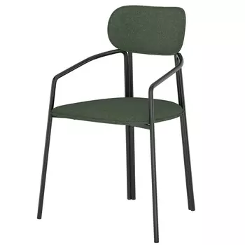 Стул Latitude Ror Round рогожка чёрный-зелёный