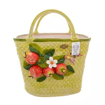 Ваза-сумка 34 см Orgia Гранаты