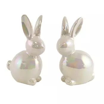 Сувенир 10,5 см Азалия Заяц белый