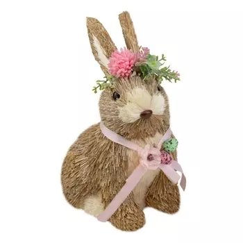 Сувенир 24 см Азалия Заяц розовый