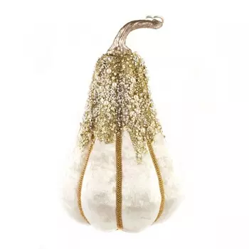 Сувенир 26 см Азалия Тыква белый