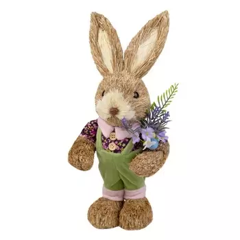 Сувенир 31 см Азалия Заяц зелёный