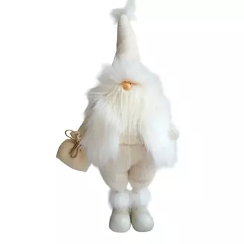 Сувенир 54,5 см Азалия Гном кремовый