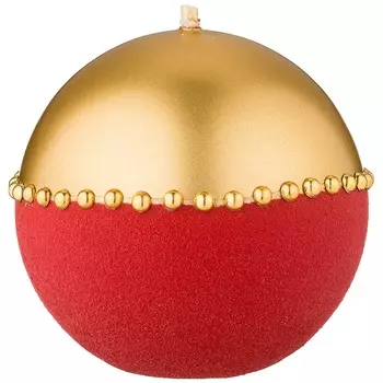 Свеча 10 см Adpal Goldie красный