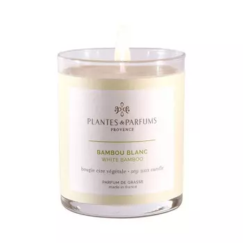 Свеча ароматическая 180 г Plantes et Parfums Белый бамбук