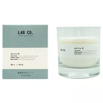 Свеча ароматическая Ambientair Lab Co Мирт 40 ч