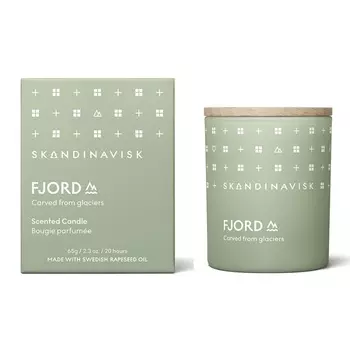 Свеча ароматическая Skandinavisk Fjord с крышкой 65 г