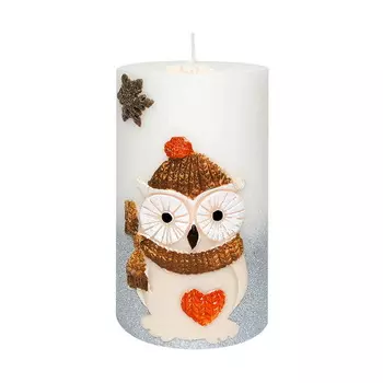 Свеча 12 x 6,5 см Витаторг Сова светодиодная