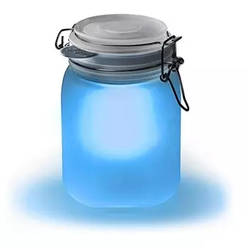 Светящаяся банка на солнечной батарее Suck UK голубой