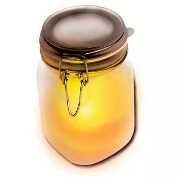 Светящаяся банка на солнечной батарее Suck UK желтая