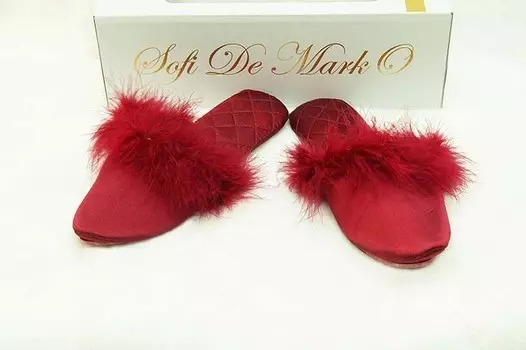 Тапочки №9 (бордо) S Женские