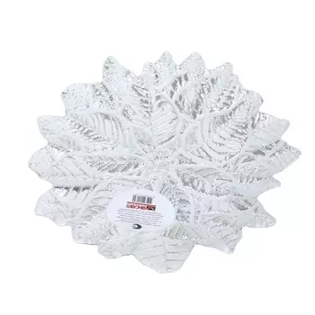 Тарелка 21 см Akcam Ледяной цветок серебро