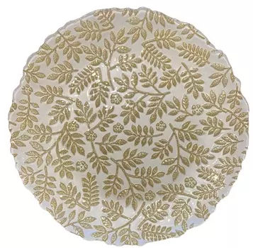 Тарелка 28 см Akcam Фортуна золотой