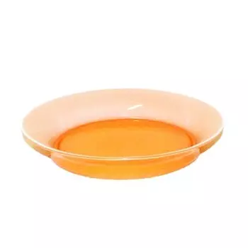 Тарелка декоративная 25 см Nina Glass Монтана оранжевый