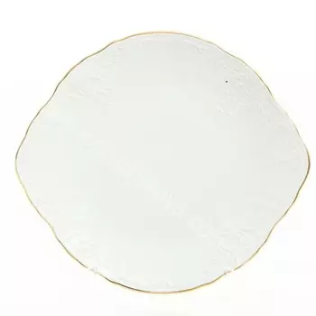 Тарелка для торта 27 см Bernadotte Белый узор